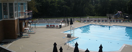 The Compton Village pool in the Summer